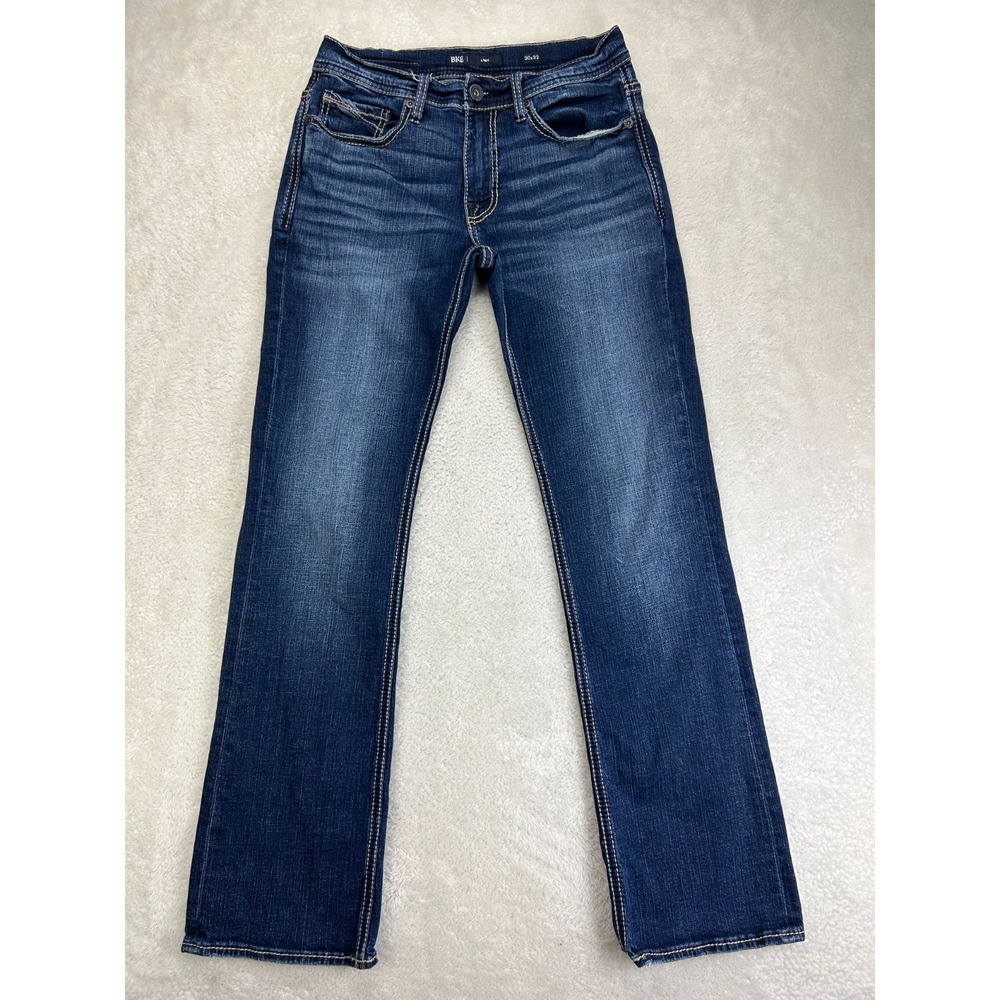 Buckle BKE Aiden Slim Fit Bootcut Jeans Mens 30x32 Bramley Blue Stretch Low Rise